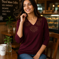 Premium  floral party wear top