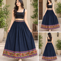 Navratri Special Multicolor Ethnic Embroidered Flared skirt 🌸