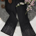Premium party wear semi sequin pant - Black