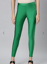 "Tummy tucker- Shimmering Sapphire Leggings – Bold & Sleek Style"