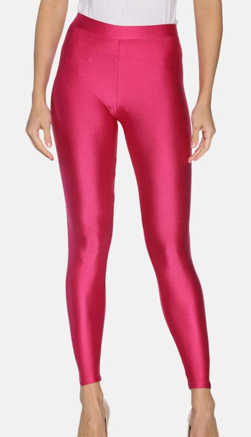 "Tummy tucker- Shimmering Sapphire Leggings – Bold & Sleek Style"