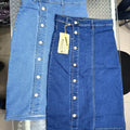 Denim skirts button style