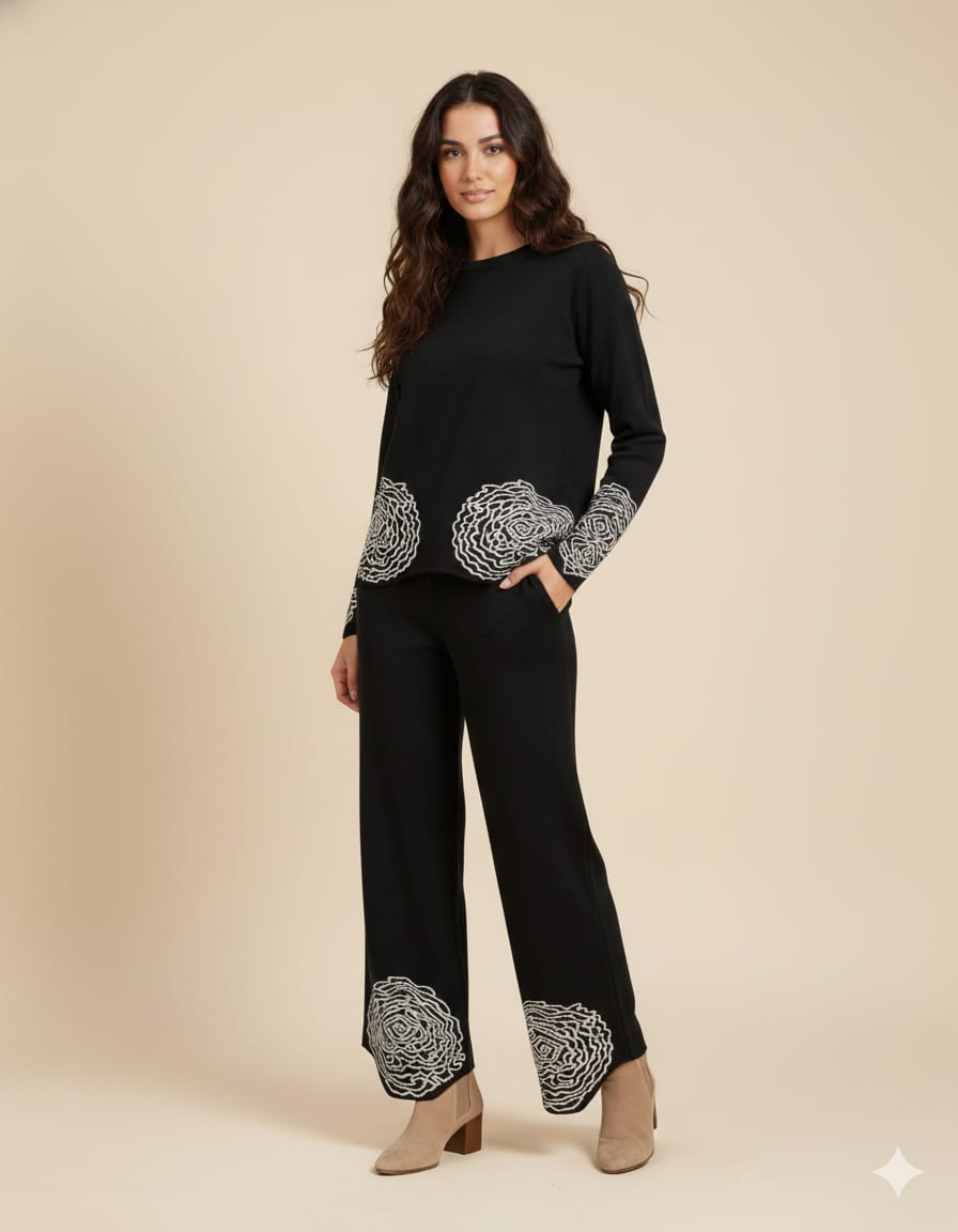 Cozy Statement patterned Co-ord Set