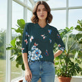 Butterfly Bloom Collared knit Top 🦋🌸