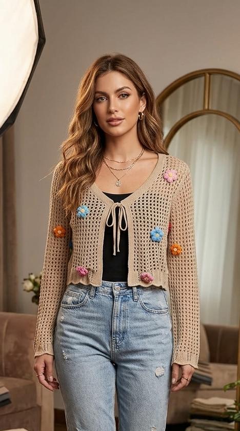 Crochet Shrug top with bustier 🩷✨