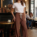Pleated High-Waisted Trousers
