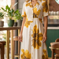 The Watercolor Bloom Midi dress