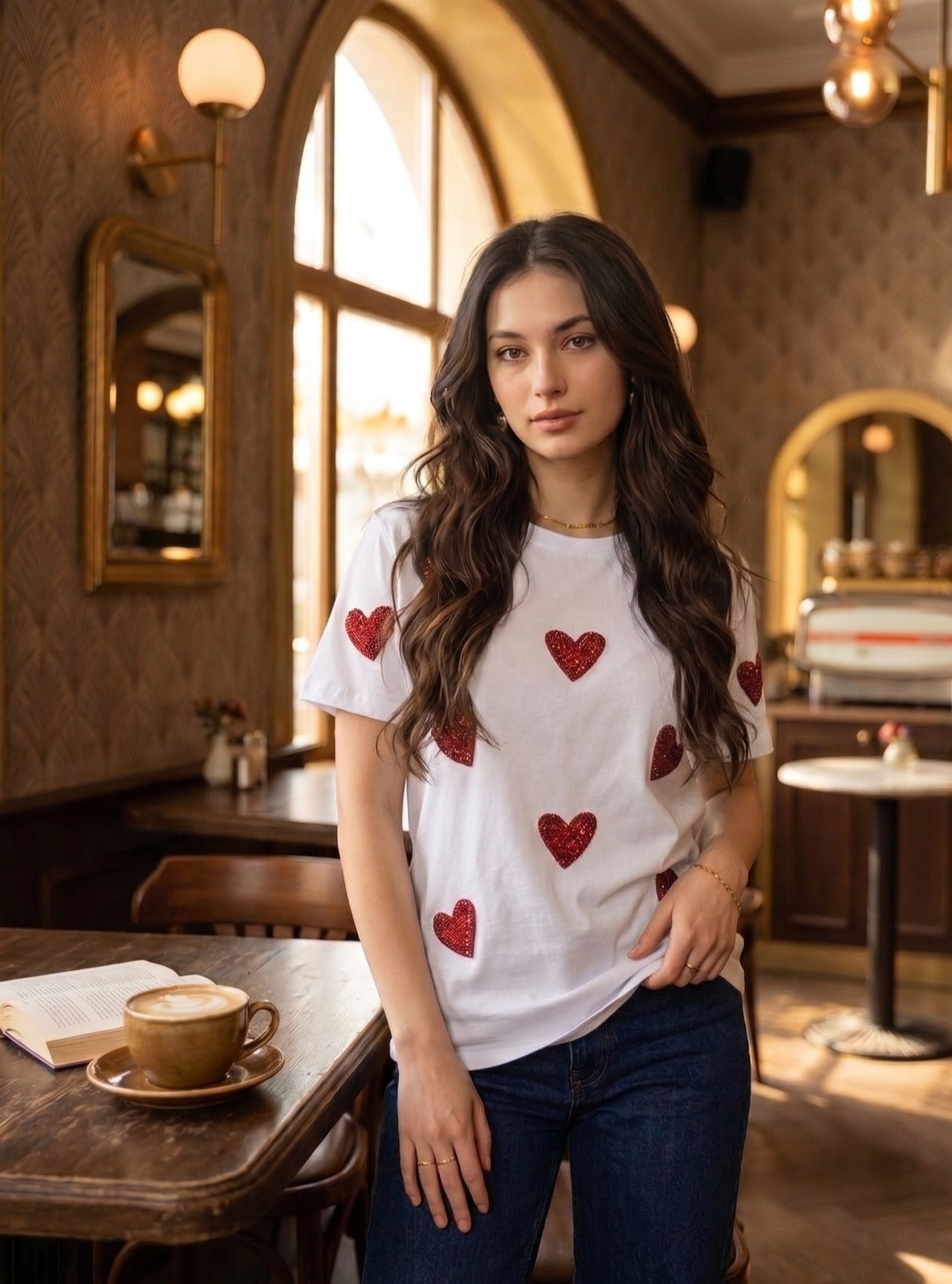 Heartbeat Sequin Tee