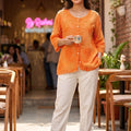 "Hand-Embroidered Paisley shirt "