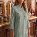 Embroidered over size top