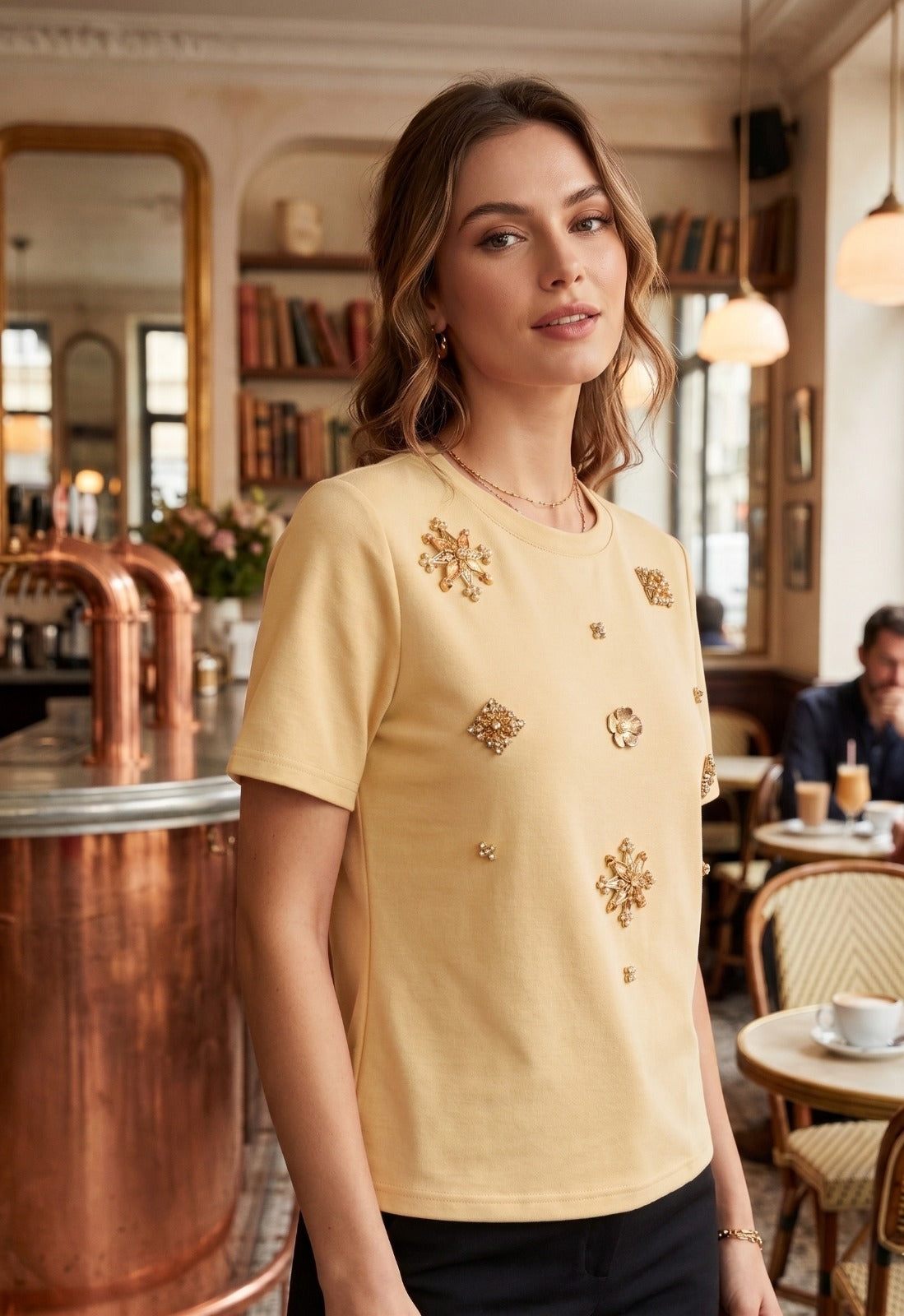 Bistro Gold Medallion Tee