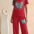 Butterfly Bliss Embroidered Cord Set