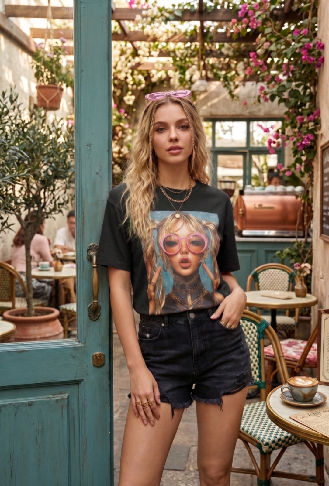 Casual Fit Pop-Art Inspired T-Shirt