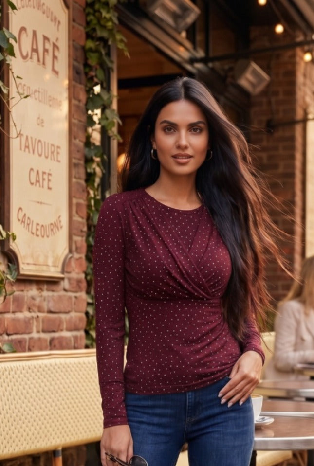 Glam shine Party Full sleeves top