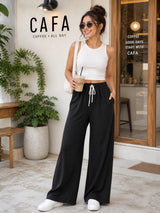 denim Wide-Leg Pant/Trouser