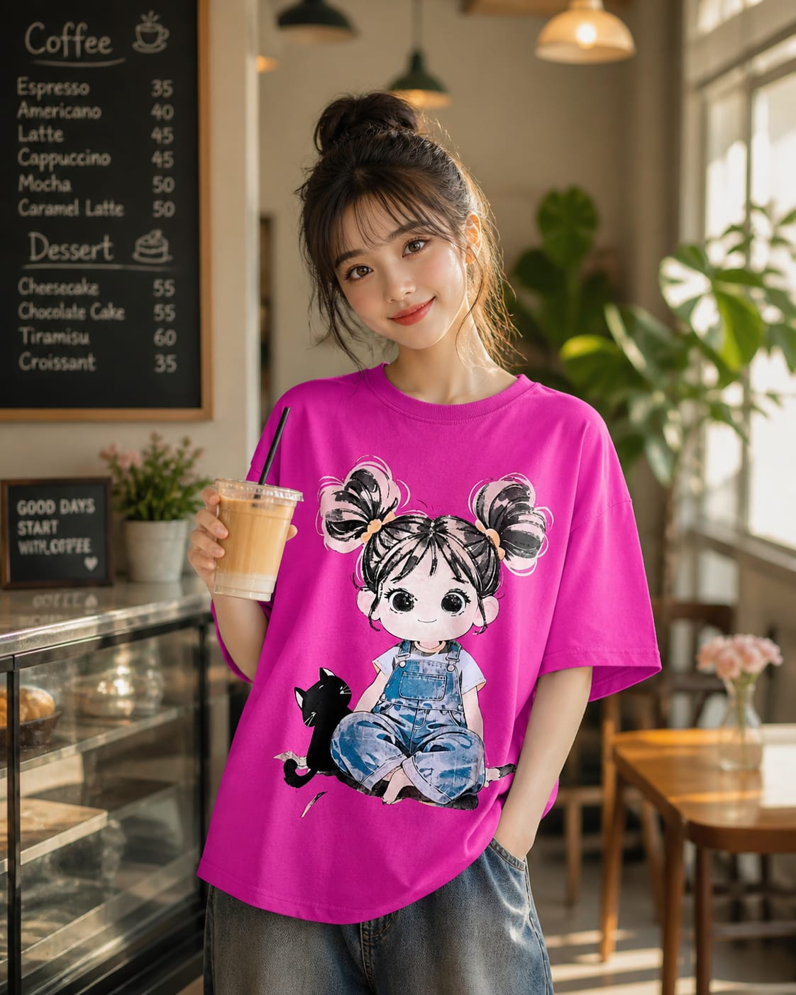 Premium Cotton Girl Cotton T-shirt