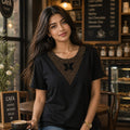 V-Neck Embellished Party Wear Top