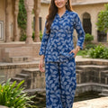 Indigo Heritage Leaf Co-ord Set