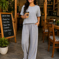Downtown Striped Wide-Leg Cord Set