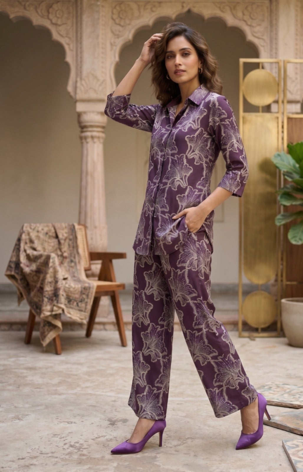 Aura Floral Print Co-Ord Set