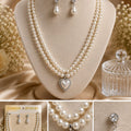 Elegant Pearl Charm Necklace