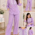 Royal Bloom Embroidered Cord Set