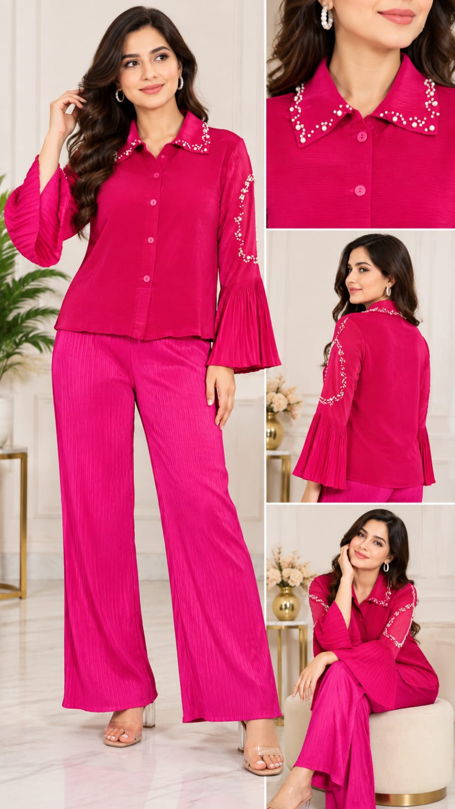 Imported Pleated cordset