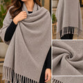 Winter Elegance Wrapped in Luxury 💕✨ Premium Tassel Shawls in Beautiful Pastel Shades