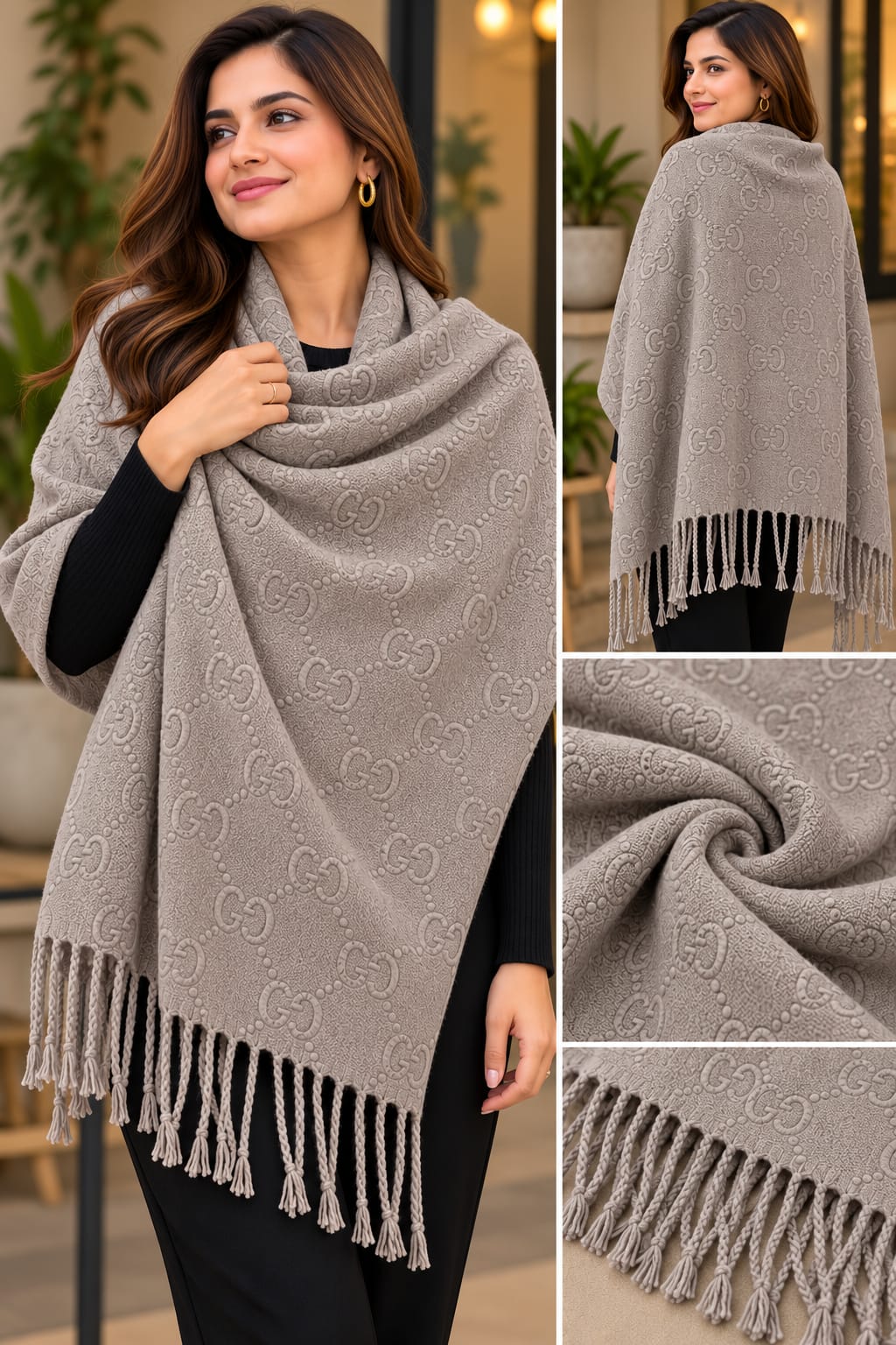 Winter Elegance Wrapped in Luxury 💕✨ Premium Tassel Shawls in Beautiful Pastel Shades