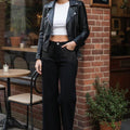 Denim with stylish handwork