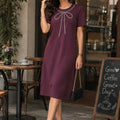 Korean Rhinestone Bow Dress