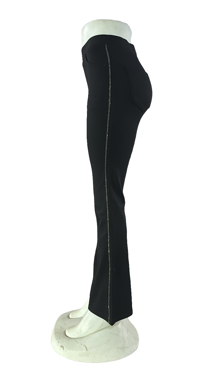 Women high waist bellbottom style pant