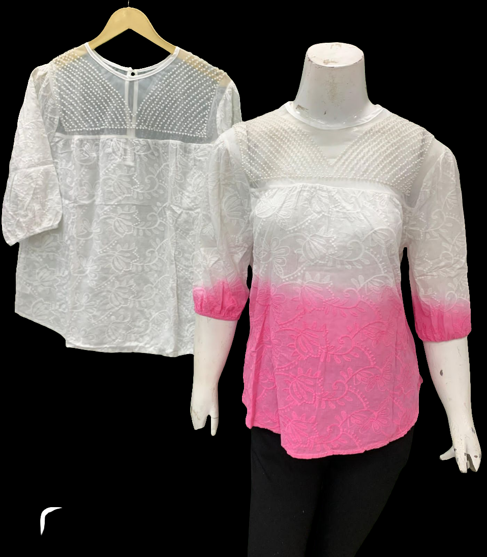 Cotton embroidery top
