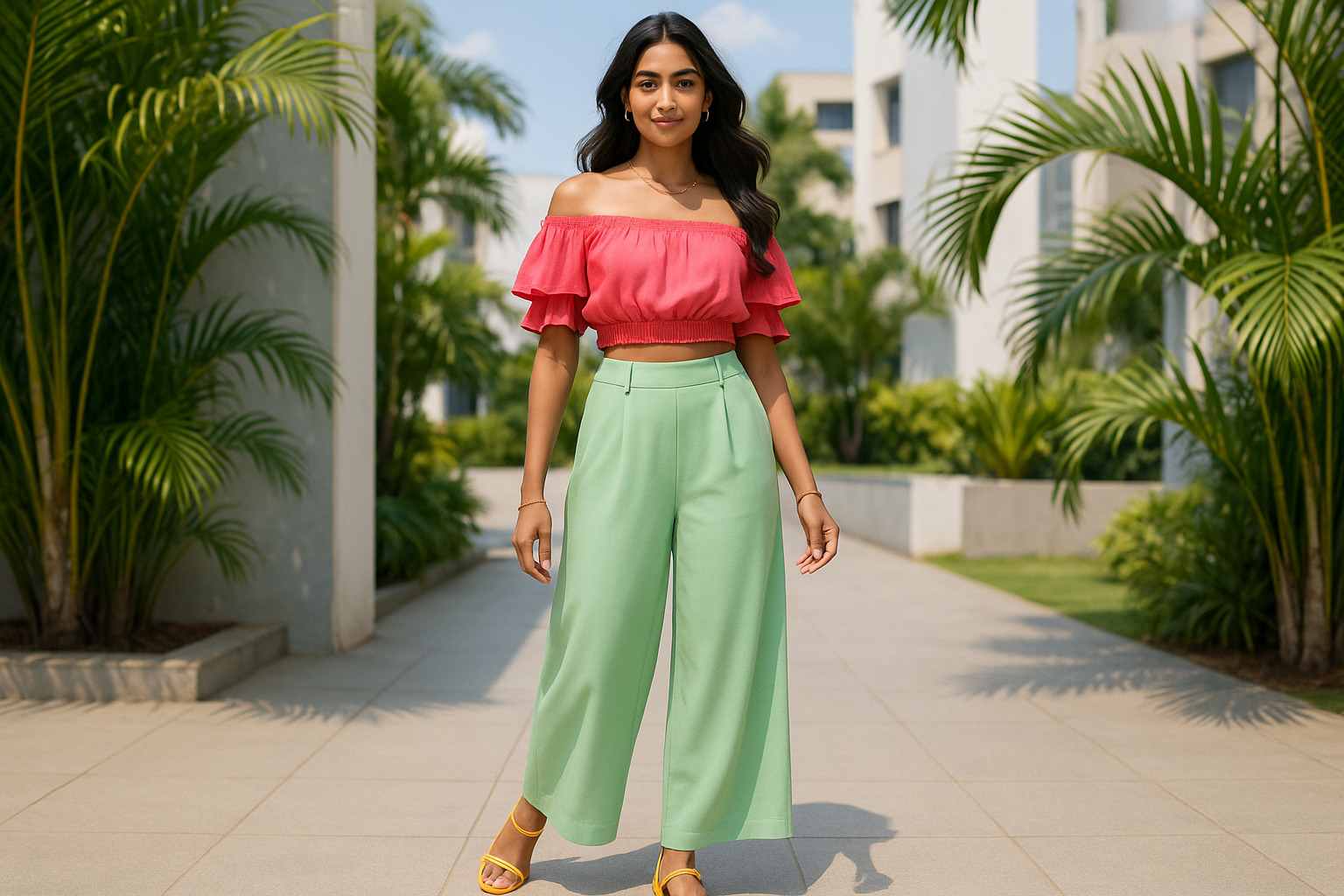 Fresh summer collection western wear set indian women