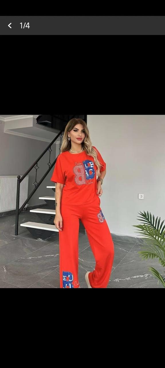 Chic Streetstyle Co-ord in Black &Orange  – Bold & Bella Graphic
