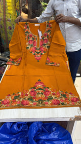 Royal Threads of Kashmir – Elegant Floral Phiran Series
