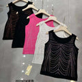 "Shimmering Sleeveless: Rhinestone Sando Collection"