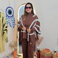 Winter cordset with stole / shawl