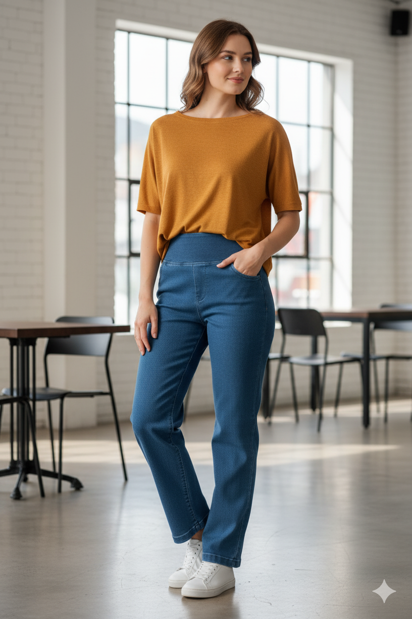Effortless tummy tucker everyday denim