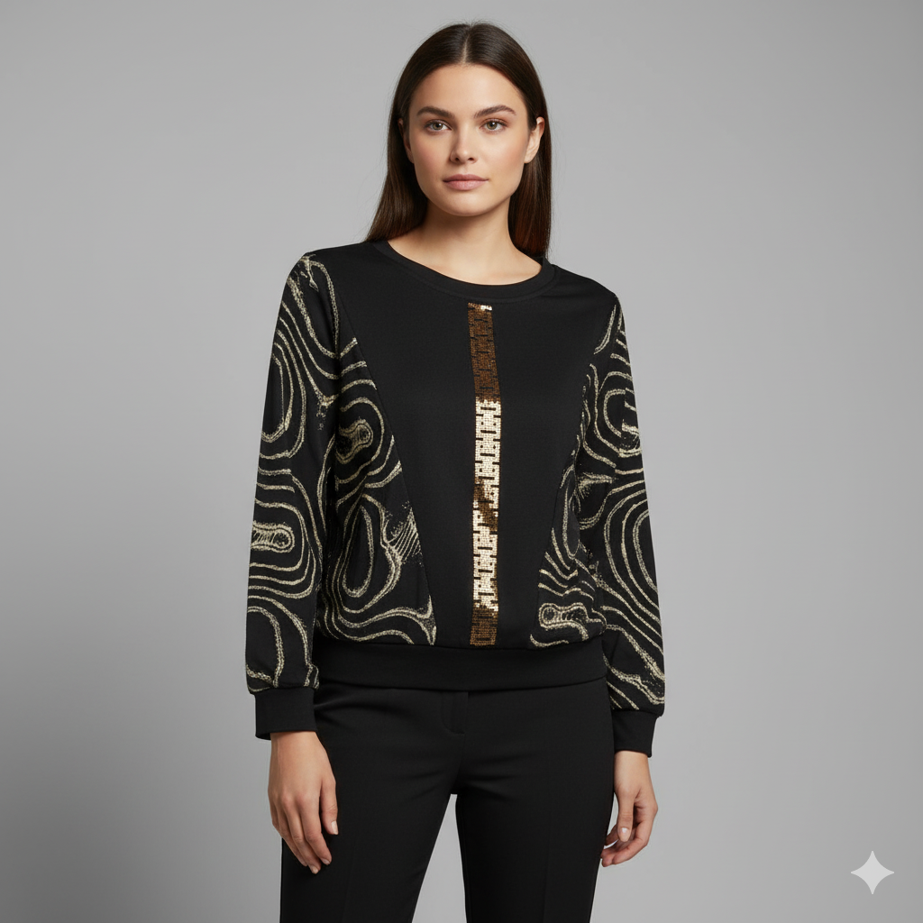 Statement Print Sleeve top
