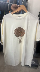 Luxe balloon tshirt top with sequin spakle..