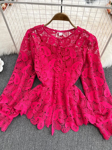 Vintage lace top with inner