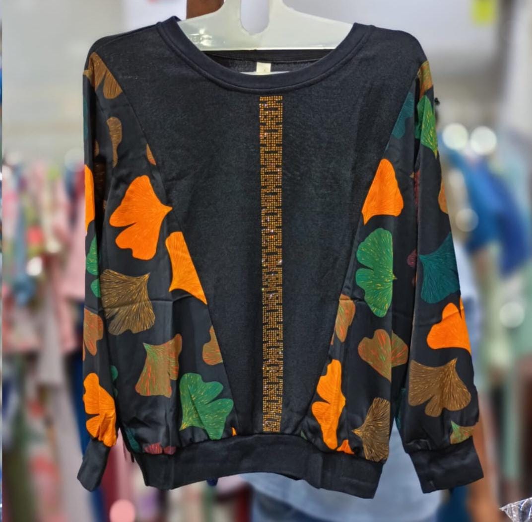 Statement Print Sleeve top