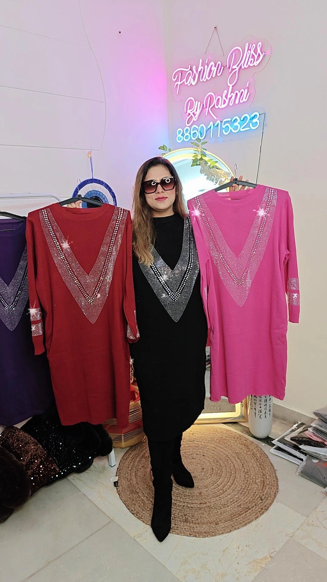 "Frosted Glamour: Winter Dresses with Swarovski Embellishments"