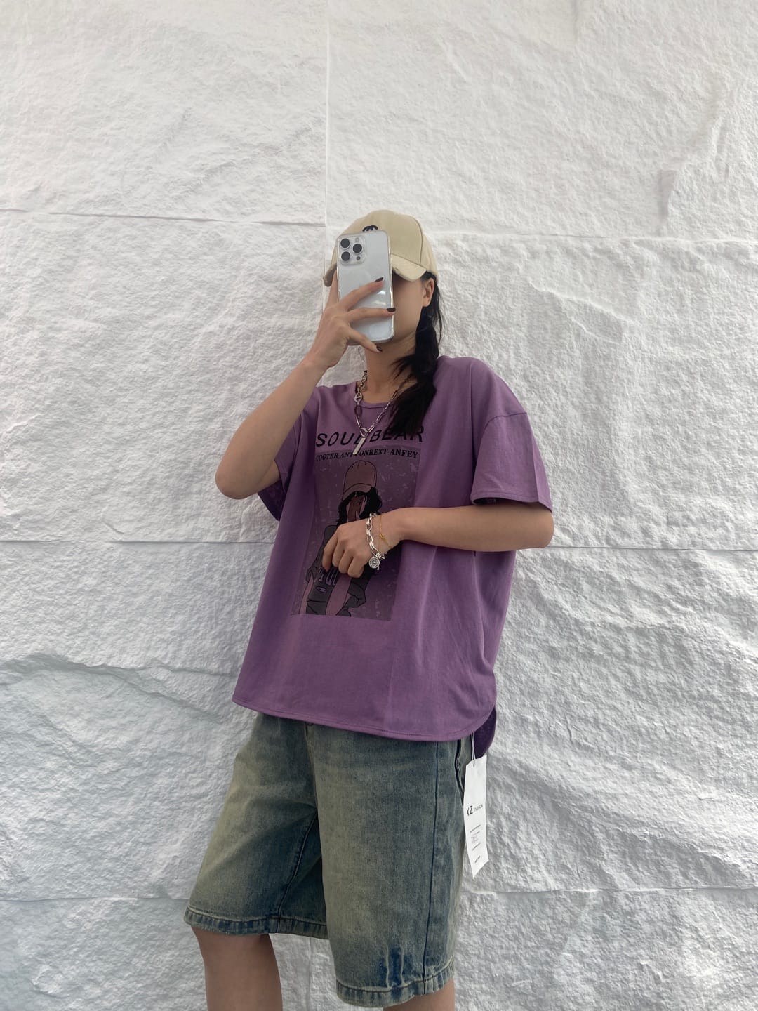 Soul bear graphic t-shirt top