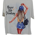 Never stop Dreaming oversized tshirts