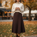 Textured Warmth Winter Skirt”