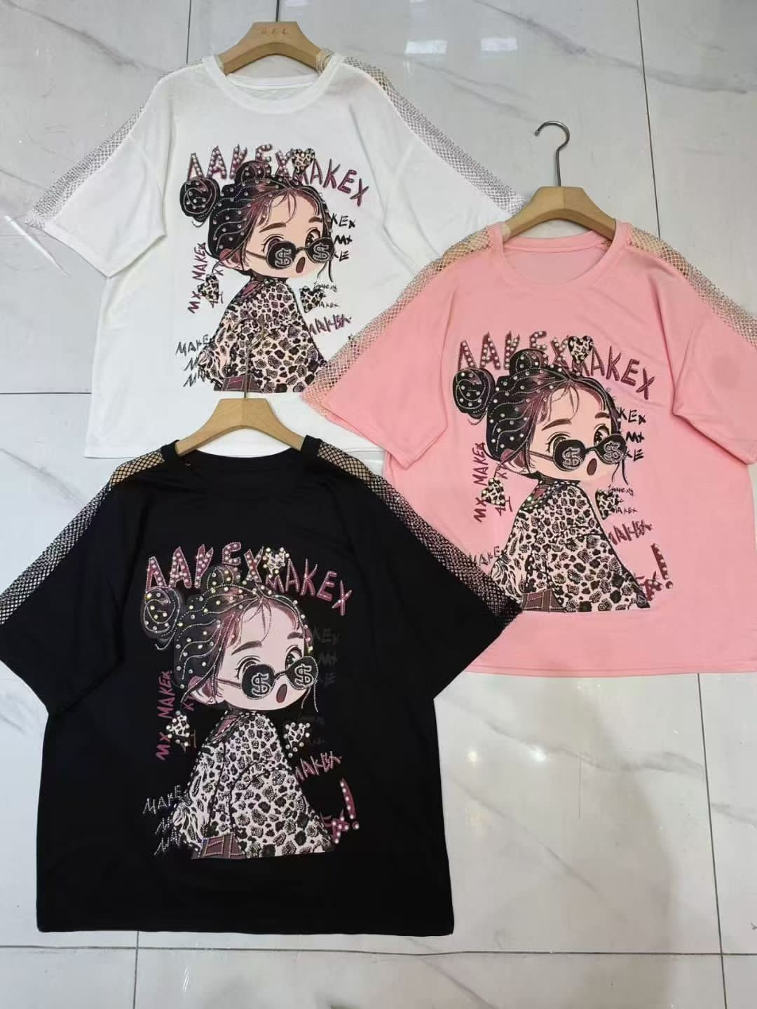 Leopard Diva oversized tshirt top