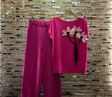 Summer cordset with triple flower detailing