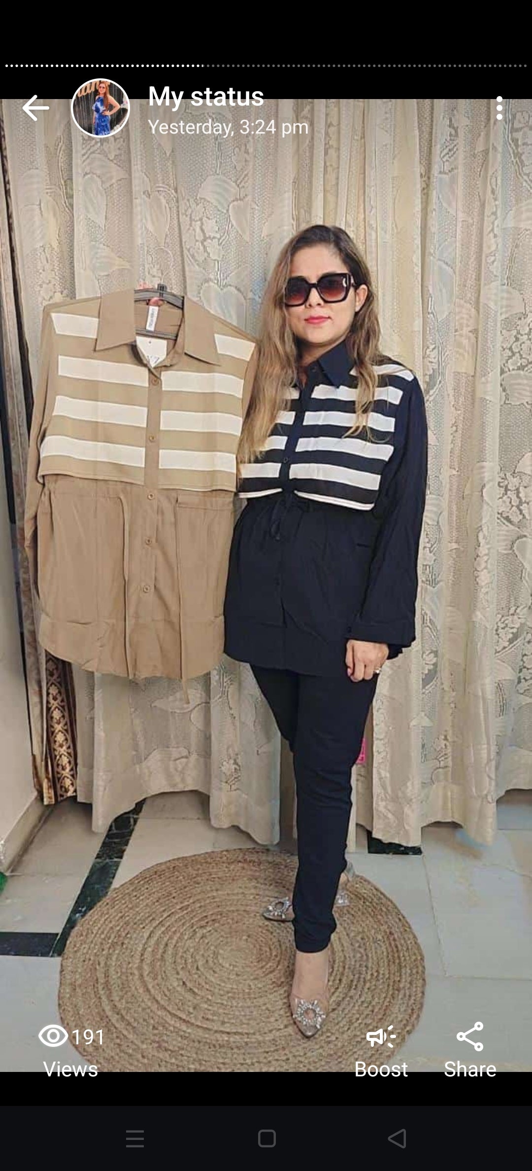 Women striped shirt